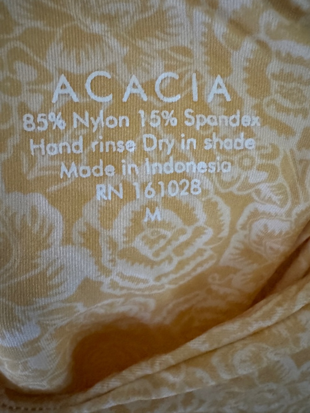 Acacia One Piece Lining - Picture 2 of 2